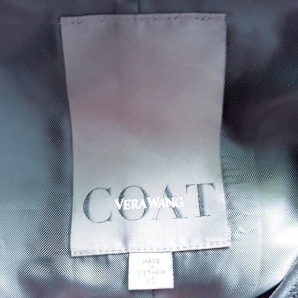 VERA WANG Laura Hooded Waxed Long Anorak Sz XS - Picture 6 of 16